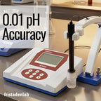 Fristaden Lab Benchtop pH Meter | USA Company | (Upgraded Glass Lab Electrode - 6501)