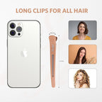 Sndyi 12pcs Neutral Hair Clips for Styling Sectioning - Non Slip Duck Billed With Silicone Band, Roller Clips, Salon Cutting Clips for Hairdresser, Barber, Women, Men