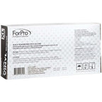 ForPro Disposable Vinyl Gloves, Black, Industrial Grade, Powder-Free, Latex-Free, Non-Sterile, Food Safe, 2.75 Mil. Palm, 3.9 Mil. Fingers, X-Large, 100-Count