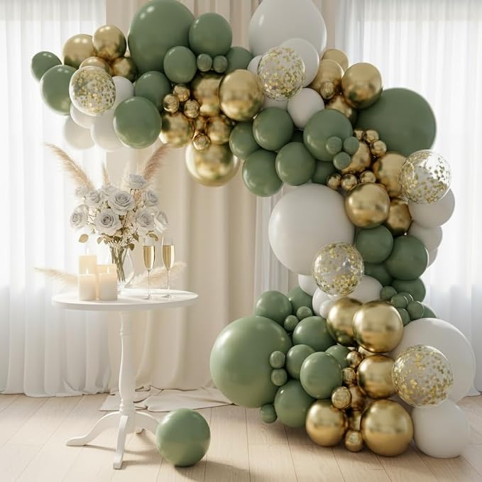 Vellax 146-Pc Balloon Garland Arch Kit, Sage Green - Image 7