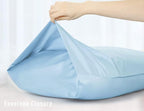 Sunflower Body Pillowcase 100% Cotton Long Pillow Cover/Case Envelope Closure 1 Pack, 21×54 inches Ashley Blue, Soft and Breathable
