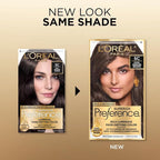 L'Oreal Paris Superior Preference Luminous Fade-Defying Permanent Hair Color, Hair Dye For Up to 9 Weeks of Radiance, Cool Medium Brown 5C, 1 Hair Dye Kit