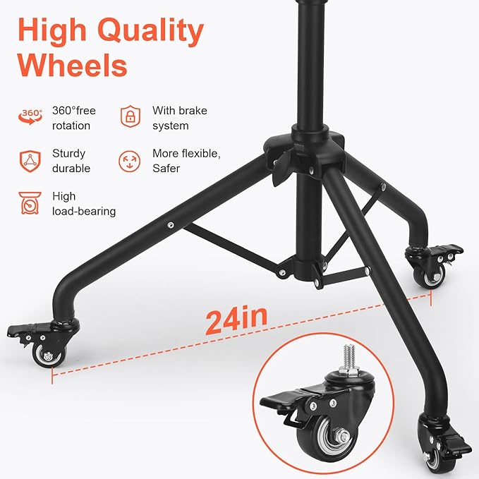 Salon Tray Cart on Wheels, Tattoo Tray with Storage Platform, Adjustable Height Service Rolling Tray, Storage Tray Trolley for Beauty Clinic Spa, Rolling Tray Cart