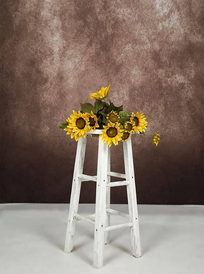 Kate 5x7ft Brown Portrait Backdrops Vintage Brown Backgrounds - Image 6