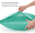 BEDELITE Satin Body Pillow Cover, Super Soft and Cooling Body Pillow Pillowcase for Hair and Skin, Breathable Silky Full Long Pillowcase Cover(20"x54", Turquoise)