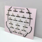 Acrylic Hair Extension Holder Board – Sturdy Styling Sectioning Plate with Clips for Hairpieces, Wigs, Wefts – Professional Salon Display & Storage Tool for Hair Extensions – Ideal for Home or Barber