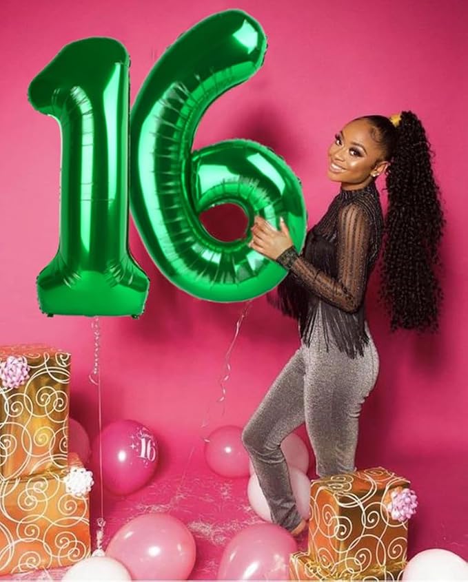 Number Balloons 29 Balloon 40 inch Dark Green - Image 2