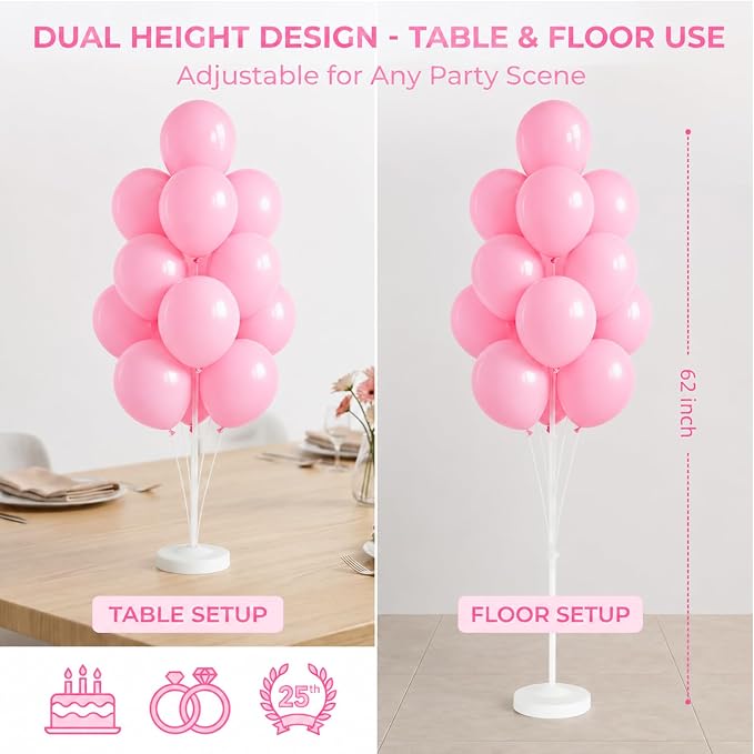 Pastel Balloon Column Kit with Base and Pole - Image 4