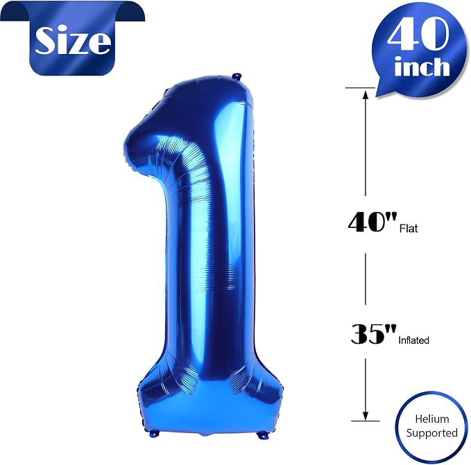 Navy Blue 1 Balloon - Image 5