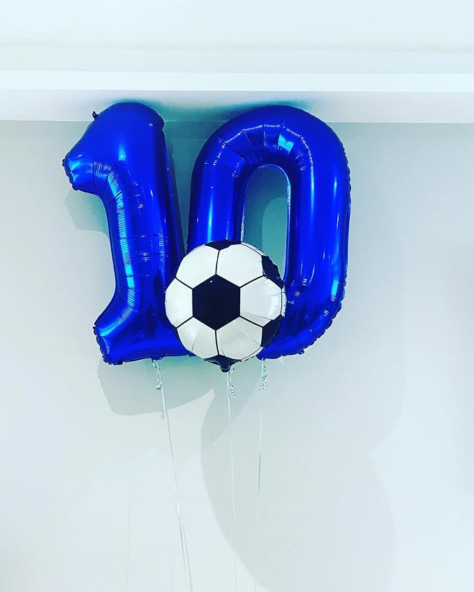 40 Inch Navy Blue 10 Number Balloons Giant 10 Balloons Navy Blue Birthday 10 - Image 5