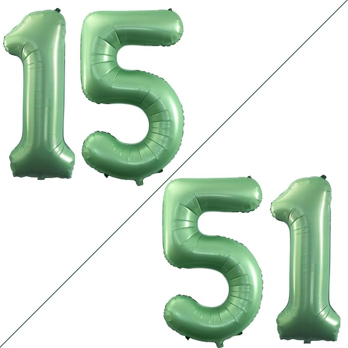 Number 15 Balloons for 15th Birthday Sweet 15 Party Decorations, 42 Inch Jumbo by GOER