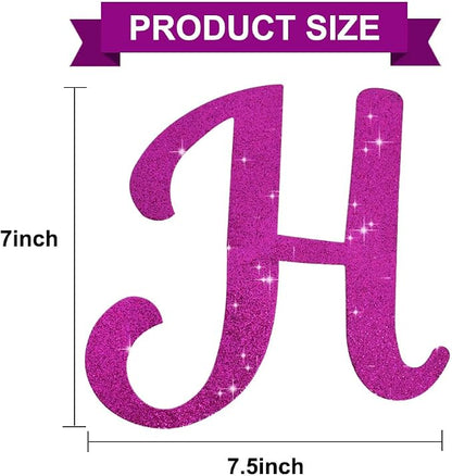 BEISHIDA Glitter Purple Happy Birthday Banner Party Decoration NO DIY, 10Ft | - Image 3