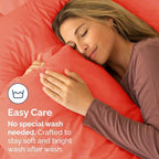 Queen Pillow Cases Set of 2 - Ultra Soft Hotel Quality Pillowcase Covers - Comfy, Cozy & Wrinkle Free - Shrinkage, Stain and Fade Resistant - Machine Washable Pillow Protectors - 2 Piece Set - Coral
