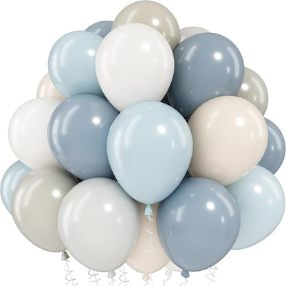 Dusty Blue Balloons by Jobkoo