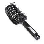 Vent Blow Dryer Hair Brush, Women Thick Long Curly Paddle Detangling Massage Brush, Fast Drying Straight Volume Comb, Curved Anti Static Styling Tool for Wet/Dry Hair