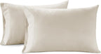Lane Linen 100% Organic Cotton Pillow Cases Standard Size Set of 2 (20"x26") - Cotton Pillowcases Standard Size - Soft Navy Blue Pillow Cases Set of 2 - Standard Pillow Case Pack of 2 - Glacier Grey