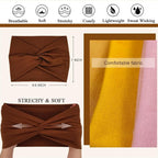 Extra Wide Headbands For Women 7'' Large Headband Twist Head Bands Women's Hair Band Stretchy Turban Styling Accessories 8 Pack