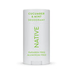 Native Deodorant Contains Naturally Derived Ingredients, 72 Hour Odor Control | Deodorant for Women and Men, Aluminum Free with Baking Soda, Coconut Oil and Shea Butter | Cucumber & Mint