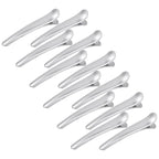 12 Pcs Silver Hair Clips for Styling Sectioning, YISSION 3.1 Inch Alligator Hair Clips Hair Barrettes No Crease Duck Billed Hair Clip, Hair Styling Accessories for Women Girls
