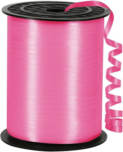Pink Curling Ribbon, 3/16 inch x 500 Yard Crimped Dark Pink Curling Ribbon by PendantofLuck