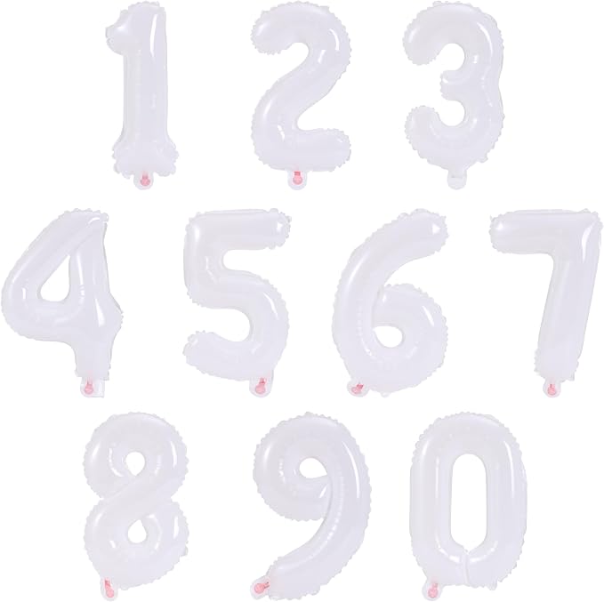 16 Inch Foil Mylar Number Balloons 0-9 by YPSelected