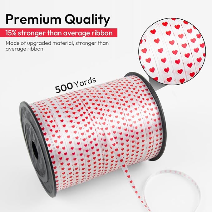 500 Yards Curling Ribbon for Gift Wrapping, 3/16" Balloon String for Christmas - Image 2