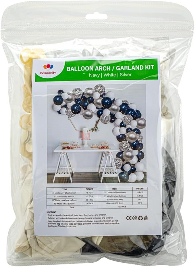 Restaurantware-Balloonify Balloon Garland Set, 1 Party Decoration Kit - Image 2