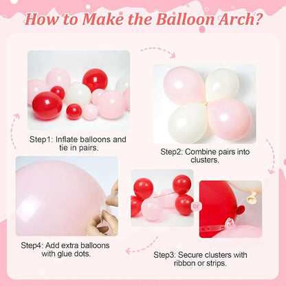 120pcs Strawberry Balloon Arch Kit - Image 3