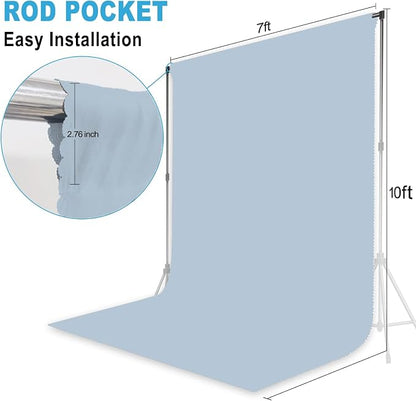 Dusty Blue Photography Backdrop - Image 6