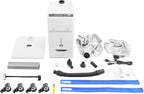 Professional Hair Salon Steamer,Hair Steamer with Temperature and Time Adjustment,Stand Hair Dryer, Nano Hair Steamer Machine(White 500w)
