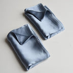 100% Mulberry Silk Pillowcase for Hair and Skin Made in USA, Real 22 Momme Silk Pillow Cases Queen, Not Satin Pillowcase, Anti Acne,Zipper Closure, 1 Pc 20"x30" (Queen, Blue Grey)