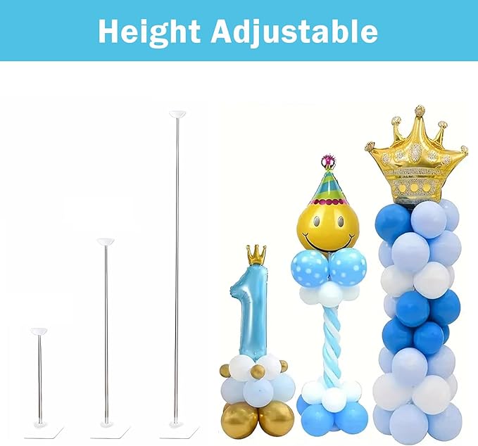 Balloon Column Stand Kit, Metal Telescopic Balloon Stand - Image 3