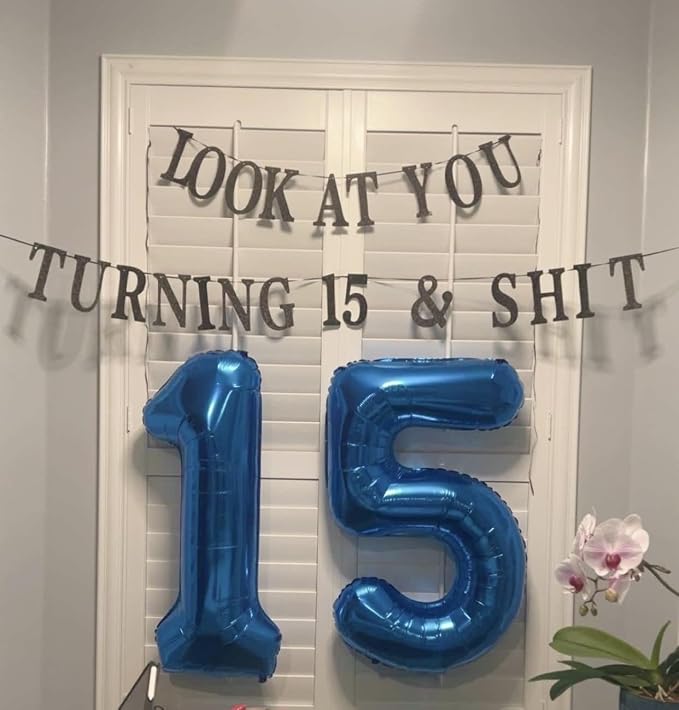 Number 15 Balloons 40 Inch for 15 51 Birthday Party Decorations, - Image 4