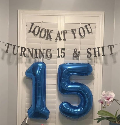 Number 15 Balloons 40 Inch for 15 51 Birthday Party Decorations, - Image 4