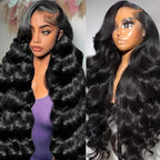 AMIRTY 250 Density 36 Inch13x6 Lace Front Wigs Human Hair Pre Plucked Real Virgin Human Hair Wig Invisilbe Hairline Tiny Knots Body Wave HD Lace Frontal Wigs 3X Longer Lifespan