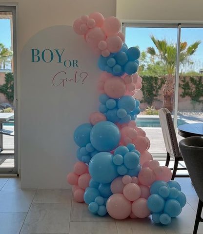 Pink and Blue Balloons Garland Arch Kit - Image 4