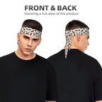 Men's Women Cartoon Dachshund Weiner Dog Pet Dogs Sports Sweatband Multifunction Lovely Head Band Headdress for Yoga Travel Spa