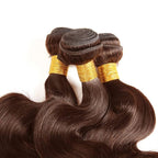 28 30 32 Inch Chocolate Brown Bundles Color 4 Body Wave Bundles Brown Human Hair Bundle Niegmeag Brazilian Virgin Remy Color 4 Bundle 300g