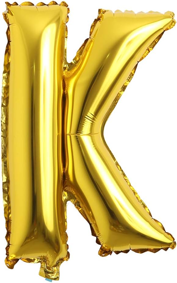 16" Alphabet Letter and Number Balloons Set Package, Aluminum Hanging Foil Film by RUIANSI