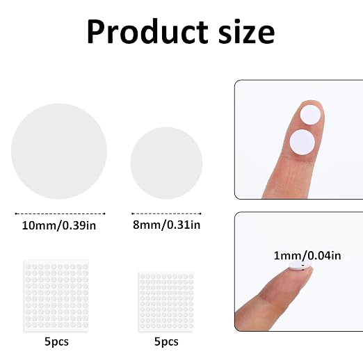 10 Sheet Foam Dots Double-Sided 1000 Pcs Round Adhesive 3D Craft Foam Tape - Image 2