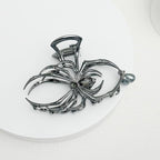 3 Pieces Large Metal Spider Net Hand Hair Claw Clips for Women and Girls Thick Long Hair, Nonslip Skeleton Spooky Barrette Headband Hair Styling Accessories for Halloween Christmas Gifts