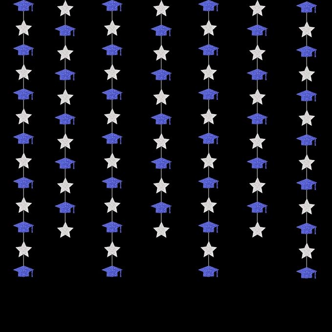 Navy-Blue Silver Graduation-2026 Class Party-Decorations - Image 6