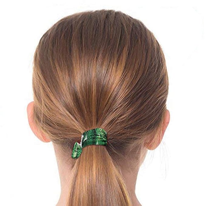 20 Pcs Elastic Hair Ties, Ulbemoll No Crease Ribbons Ouchless Ponytail Holders Elastic Hair Bands Hair Ropes Colorful Party Bracelets Hair Accessories for Girls and Women (Flowers)