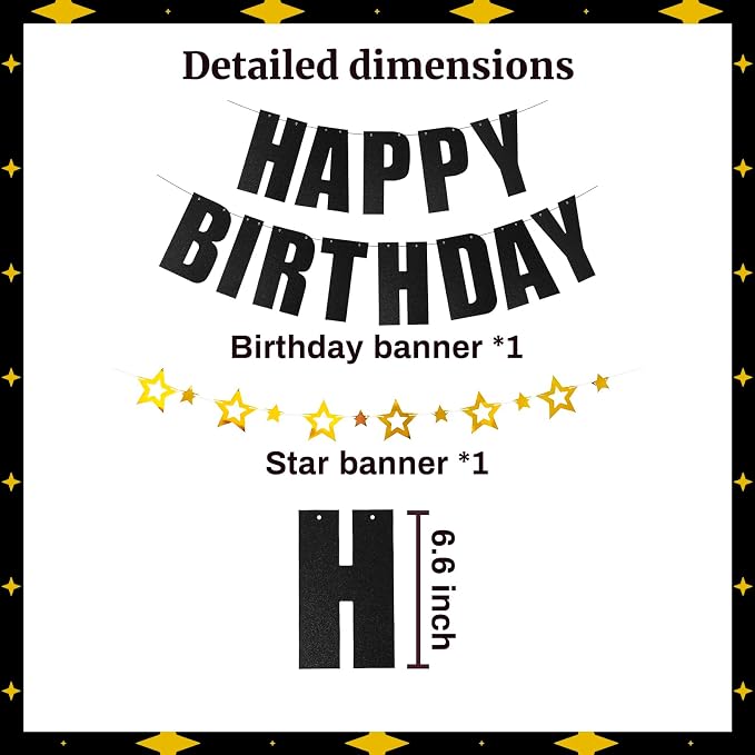 Happy Birthday Banner for Birthday Party Decorations - Image 3