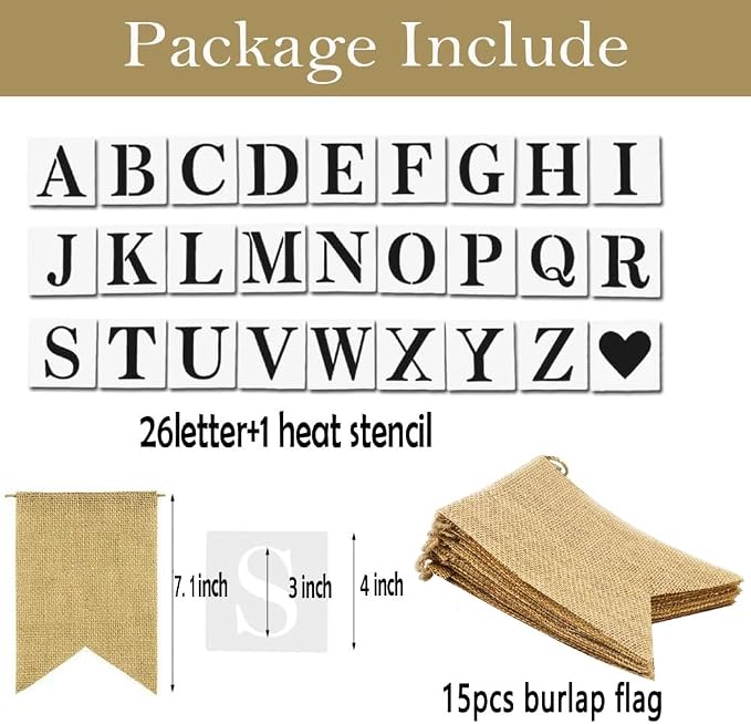 Burlap Custom Baner PreStringed - Image 2