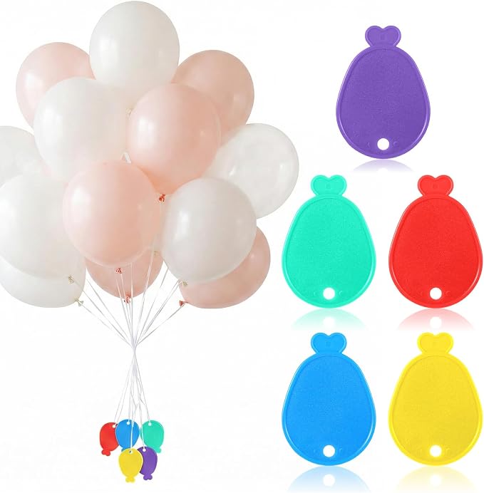 100 Pcs Plastic Colorful Weights, Balloons Pendants by Unknown