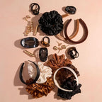 Kitsch Gold Hair Barrettes For Women - Stylish, Durable & Elegant Metal Hair Clips for Everyday or Special Occasions - Cloud & Bubble Design | Ideal Gifts for Women 2pc Set