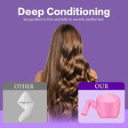 Hooded Hair Dryer Bonnet - Fast-Drying Bonnet Hair Dryer for Natural Hair, Deep Conditioning, Styling, & Curl Enhancing - Adjustable Fit, Heat Distribution, Portable & Lightweight for Travel（Pink）