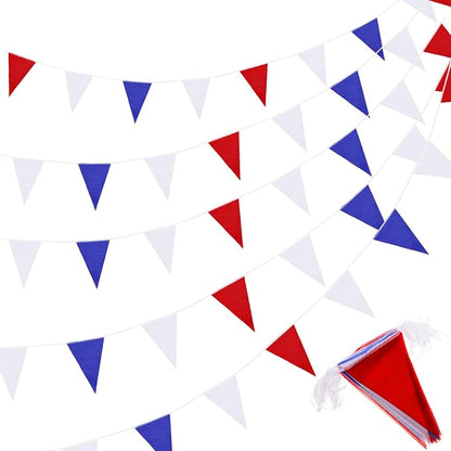 Tatuo 200 Feet Solid Pennant Banners Flags String Triangle Hanging DIY Bunting by Tatuo