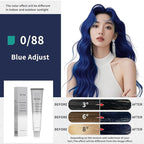 PureStyle 100g Professional Permanent Hair Color Dye Cream Ammonia Free, Long Lasting Blue Color, Natural Shine, For All Hair Types Easy At Home Application (0/88 Blue)